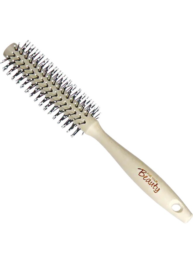 Rossmann Volume Round Hair Brush 35mm – Beechwood Handle, Flexible Nylon Pins, Made in Germany - Image 4